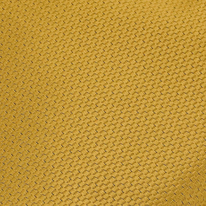 GASSANI 3-Set Goldene Herren-Fliege Karo Struktur Kariert, Einstecktuch Manschettenknöpfe, Schleife Gelb Vorgebunden