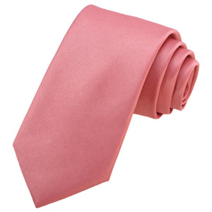 Sada kravat GASSANI 3-SET, šíře 8 cm.Dlouhá pánská kravata v růžové barvě, úzká svatební kravata