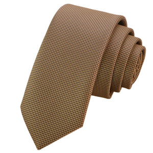 Sada kravat GASSANI, 6 cm široká béžová úzká pánská kravata dlouhá, kapesník barevný 4 vzory