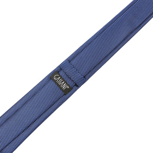 GASSANI 2-SET Krawatten-Set, 6cm Dünne Schmale Royal-Blaue Extra Lange Jacquard Herren-Krawatte Kariert,  Royalblaues Krawatten-Set mit Einstecktuch