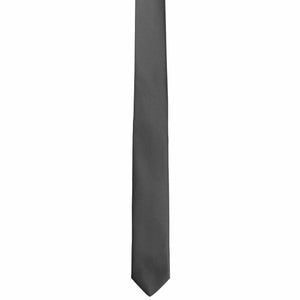 GASSANI 3-SET Schwarzes Krawattenset, 6cm Schmale Skinny Slim Herren-Krawatte, Hochzeitskrawatte Schwarz
