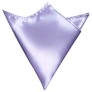GASSANI 3-SET Sada saténových kravat, 8 cm úzká perleťová fialová pánská kapesní svatební kravata