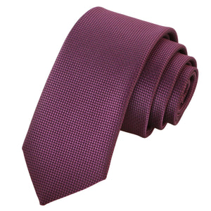 GASSANI Krawatten-Set Fuchsia, 6cm Breite Schmale Herren-Krawatte Lang, Einstecktuch Bunt 4 Designs