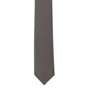 GASSANI Cravatta da uomo con cravatte a quadri, 6 cm, colore grigio skinny, extra lunga