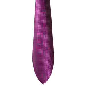 GASSANI 3 ks. Set 8cm Skinny Fuchsia pánská kravata Extra dlouhá svatební kravata Set Pánská kravata Kapesní manžetové knoflíčky