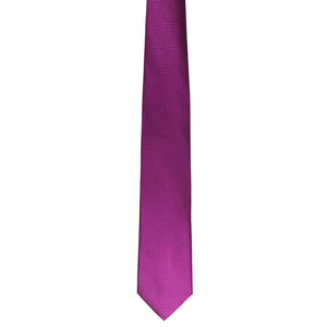 GASSANI 3 ks. Set 8cm Skinny Fuchsia pánská kravata Extra dlouhá svatební kravata Set Pánská kravata Kapesní manžetové knoflíčky