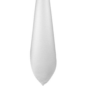 GASSANI 3 pz. Set, cravatta da uomo bianca stretta 8 cm, extra lunga, cravatta da sposa, set cravatta, cravatta da uomo, fazzoletto, gemelli