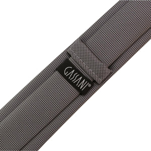 GASSANI 6cm Skinny Grey kostkované kostkované pánské kravatové kravaty s texturou Extra dlouhé