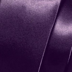 GASSANI 3-SET Satin Krawattenset, 8cm Schmale Lila Dunkel-Violette Herren-Krawatte Einstecktuch, Hochzeitskrawatte