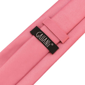 Sada kravat GASSANI 3-SET, šíře 8 cm.Dlouhá pánská kravata v růžové barvě, úzká svatební kravata