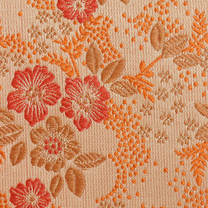 GASSANI 2-set oranžový žakárový svatební motýlek květinový kapesník, předvázaná květinová mašle