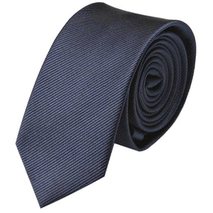 GASSANI Raccoglitore per cravatte da uomo a righe blu in acciaio stretto da 8 cm in scatola regalo salvadanaio in latta