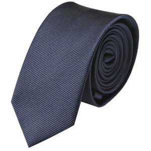 GASSANI Raccoglitore per cravatte da uomo a righe blu in acciaio stretto da 6 cm in scatola regalo salvadanaio in latta