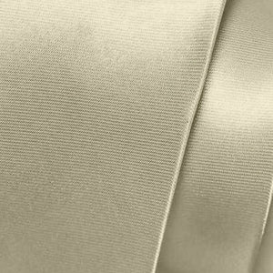 GASSANI 3-SET Set Cravatta in Raso, Cravatta da Uomo Slim Cream da 8 cm Cravatta da Sposa con Fazzoletto da Taschino