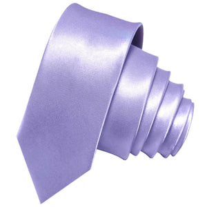 Set cravatta GASSANI 3-SET, cravatta da uomo lunga viola perla stretta 6 cm, cravatta da sposa stretta