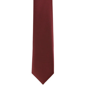 GASSANI Cravatta da uomo, 6 cm, colore rosso vinaccia, a quadri, strutturata, cravatta, cravatta extra lunga