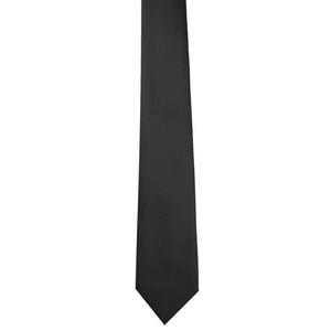 Souprava kravat GASSANI, 6 cm úzká černá slim hubená pánská kravata dlouhá, kapesník tečky diamanty 4 vzory