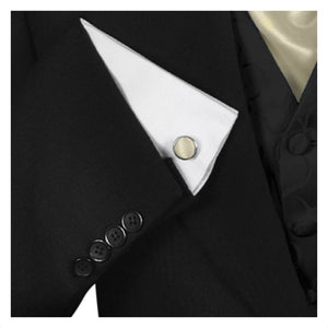 GASSANI 3-SET Set Cravatta in Raso, Cravatta da Uomo Slim Cream da 8 cm Cravatta da Sposa con Fazzoletto da Taschino