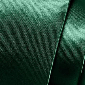 GASSANI 3-SET Set di Cravatte in Raso, Cravatta da Uomo Verde Muschio Stretta da 8 cm Cravatta da Sposa con Fazzoletto da Taschino