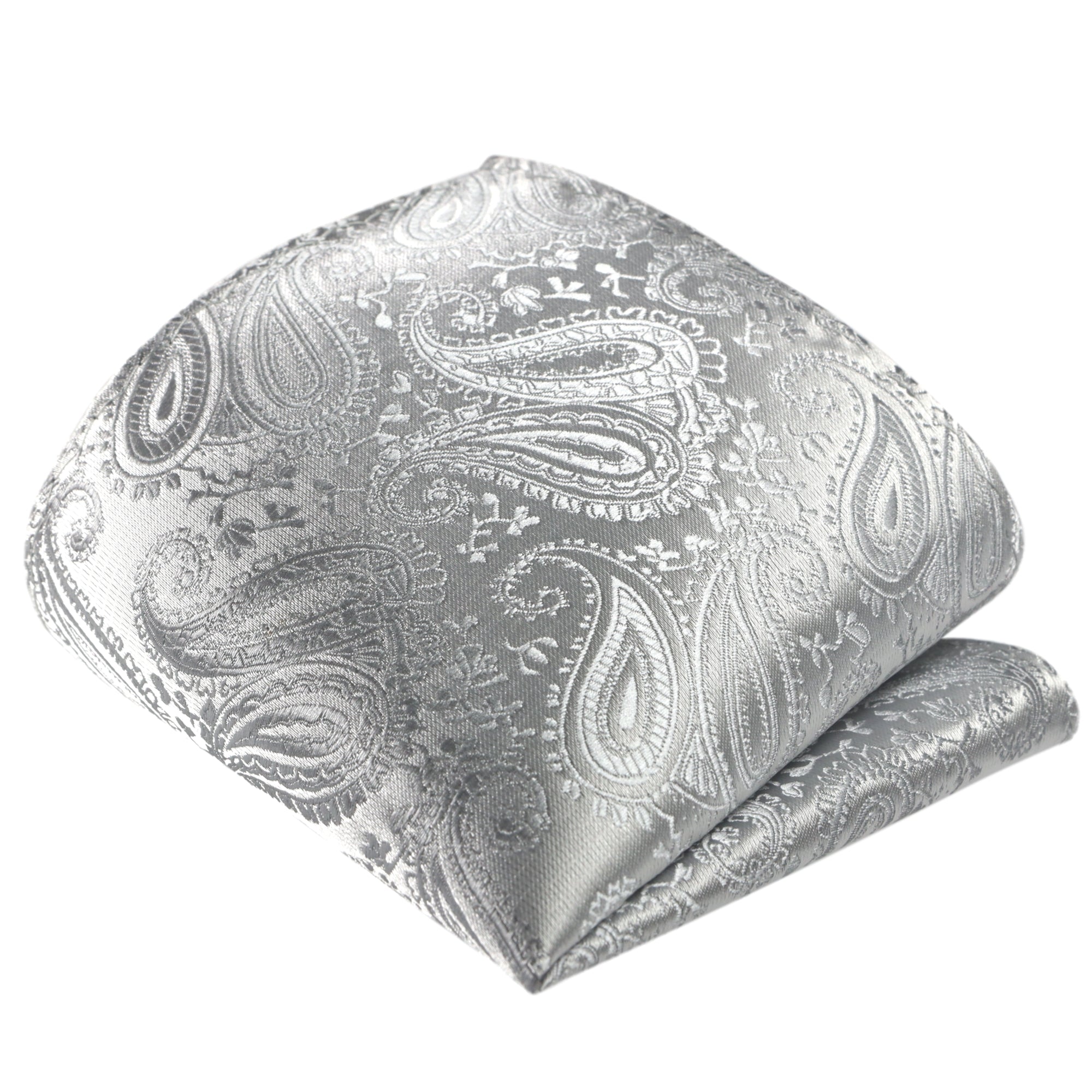 Designt Krawatten GASSANI GASSANIshop.de | - Kaufen für Silber-Graue Paisley-Krawatte Sie