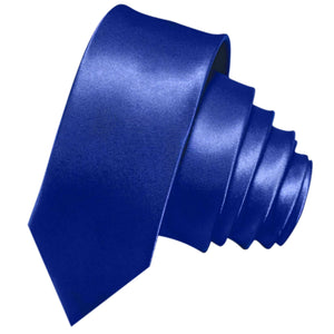 Set di 3 cravatte GASSANI, cravatta da uomo lunga blu royal stretta 6 cm, cravatta da sposa stretta