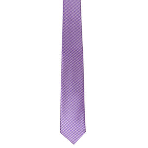 GASSANI 3 ks. Souprava, 7 cm úzká fialová a bílá kostkovaná pánská kravata, svatební kravata, souprava kravat, pánská kravata, kapesník, manžetové knoflíčky