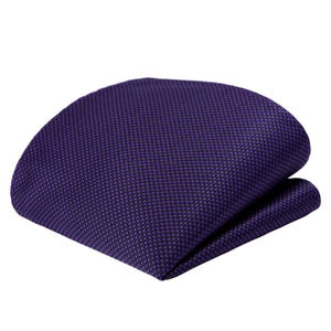 GASSANI 3 pz. Set 8 cm Skinny Purple Purple Cravatta extra lunga da uomo Cravatta da sposa Cravatta da taschino Gemelli da taschino