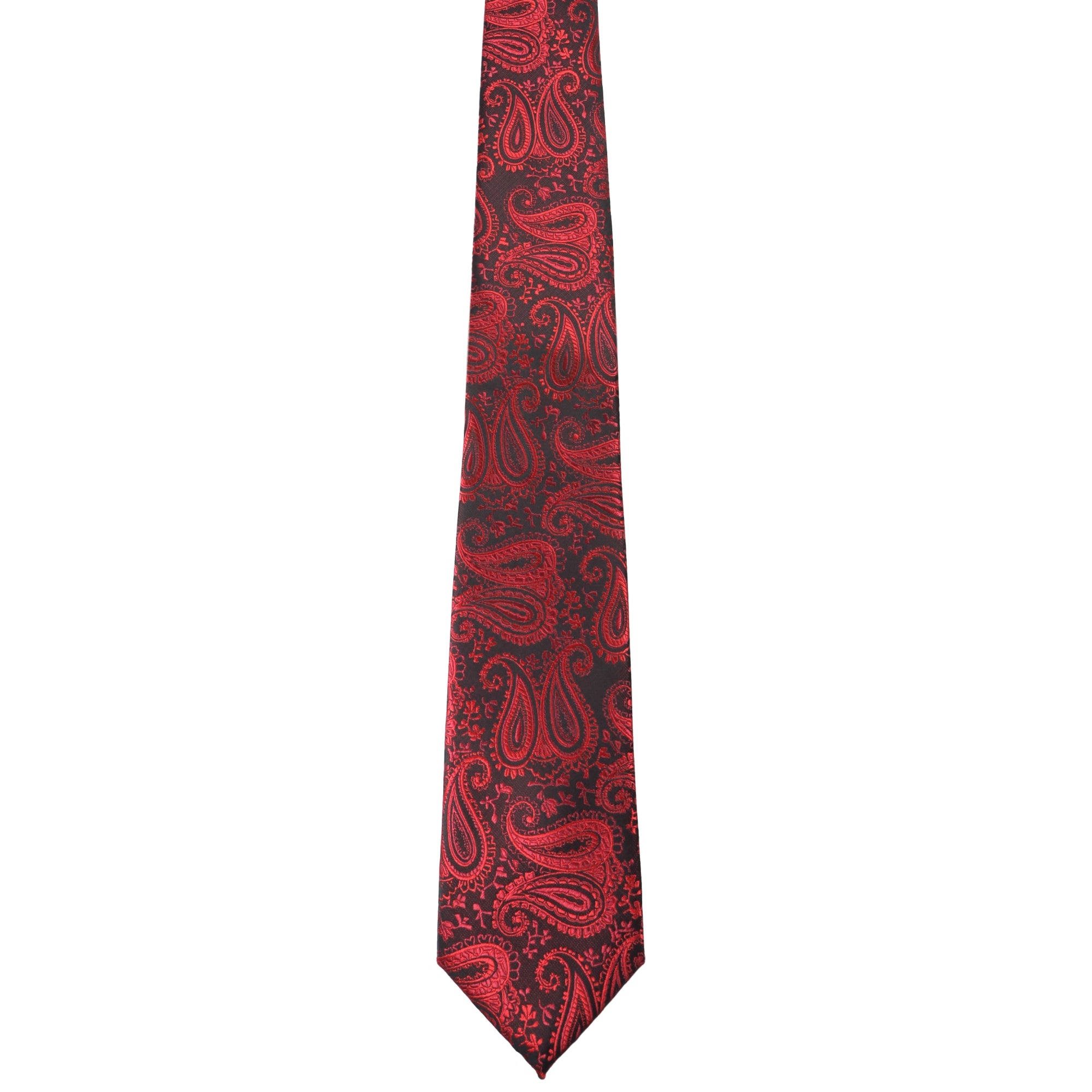 Paisley-Krawatte f. GASSANI Krawatten GASSANIshop.de Kaufen Designt Bordeaux-Rote | - Sie